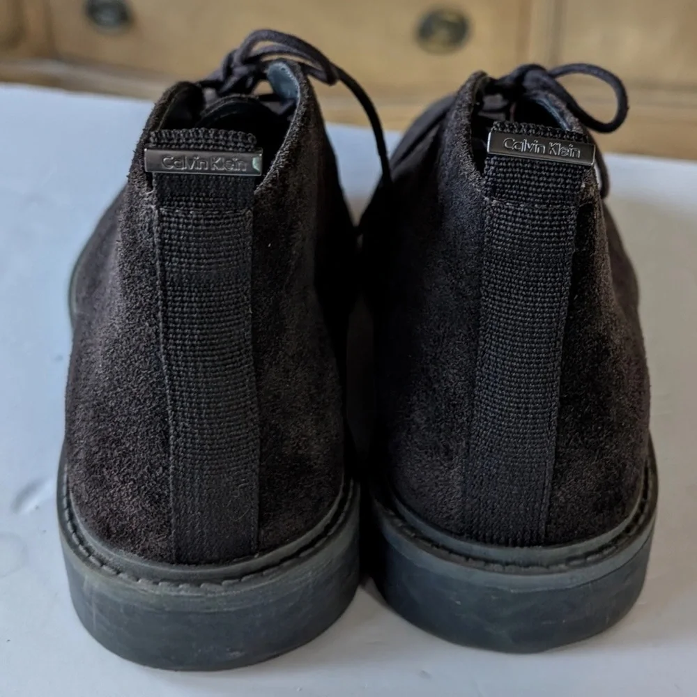 Calvin Klein Suede Jae Chukka Boot Shoes Mens Size 7.5